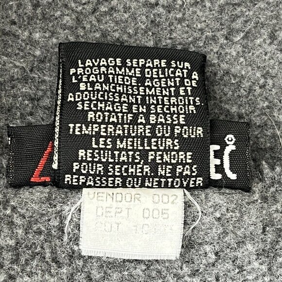 Eddie Bauer Ebtek Men Large Full Zip Fleece Vest Gray Polartec Vintage Gorpcore - Picture 12 of 12